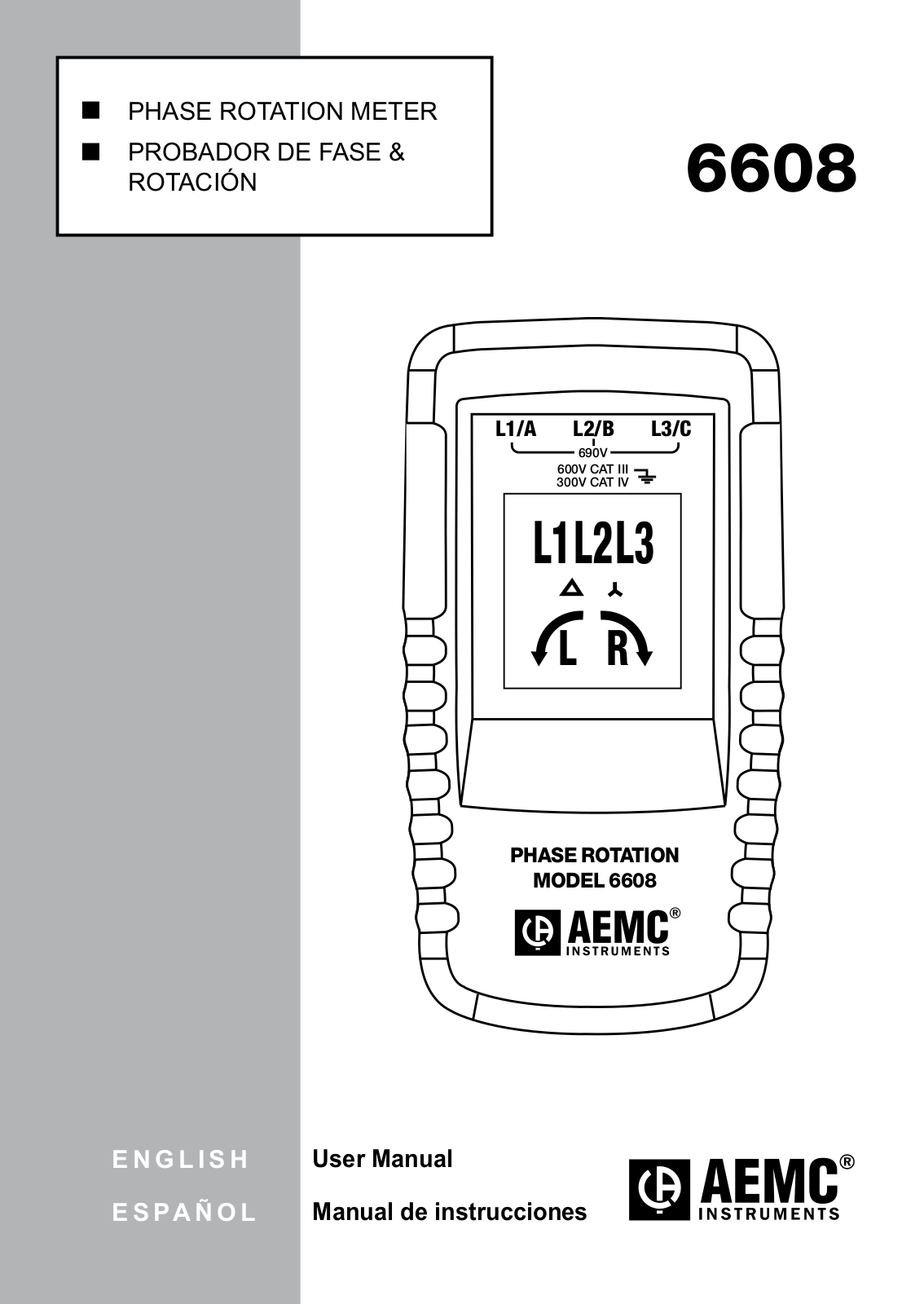 AEMC 6608 Operating Manual