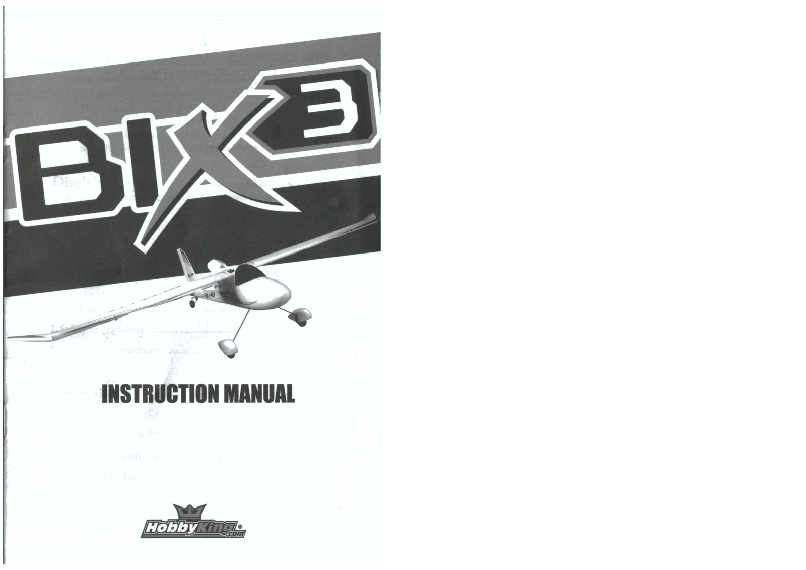 HobbyKing Bixler 3 User guide - ManualMachine.com