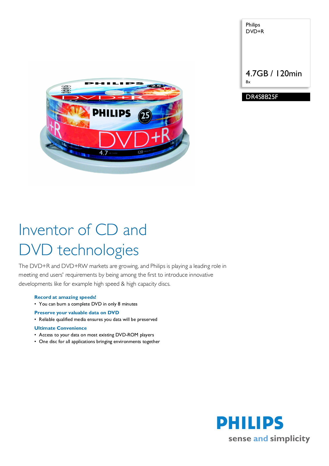 Philips DR4S8B25F/10 leaflet - ManualMachine.com