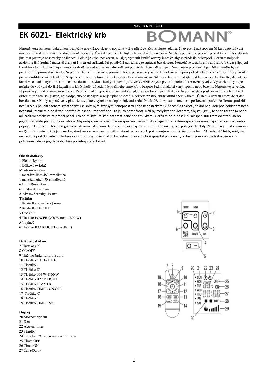 Bomann EK 6021 Instruction Manual