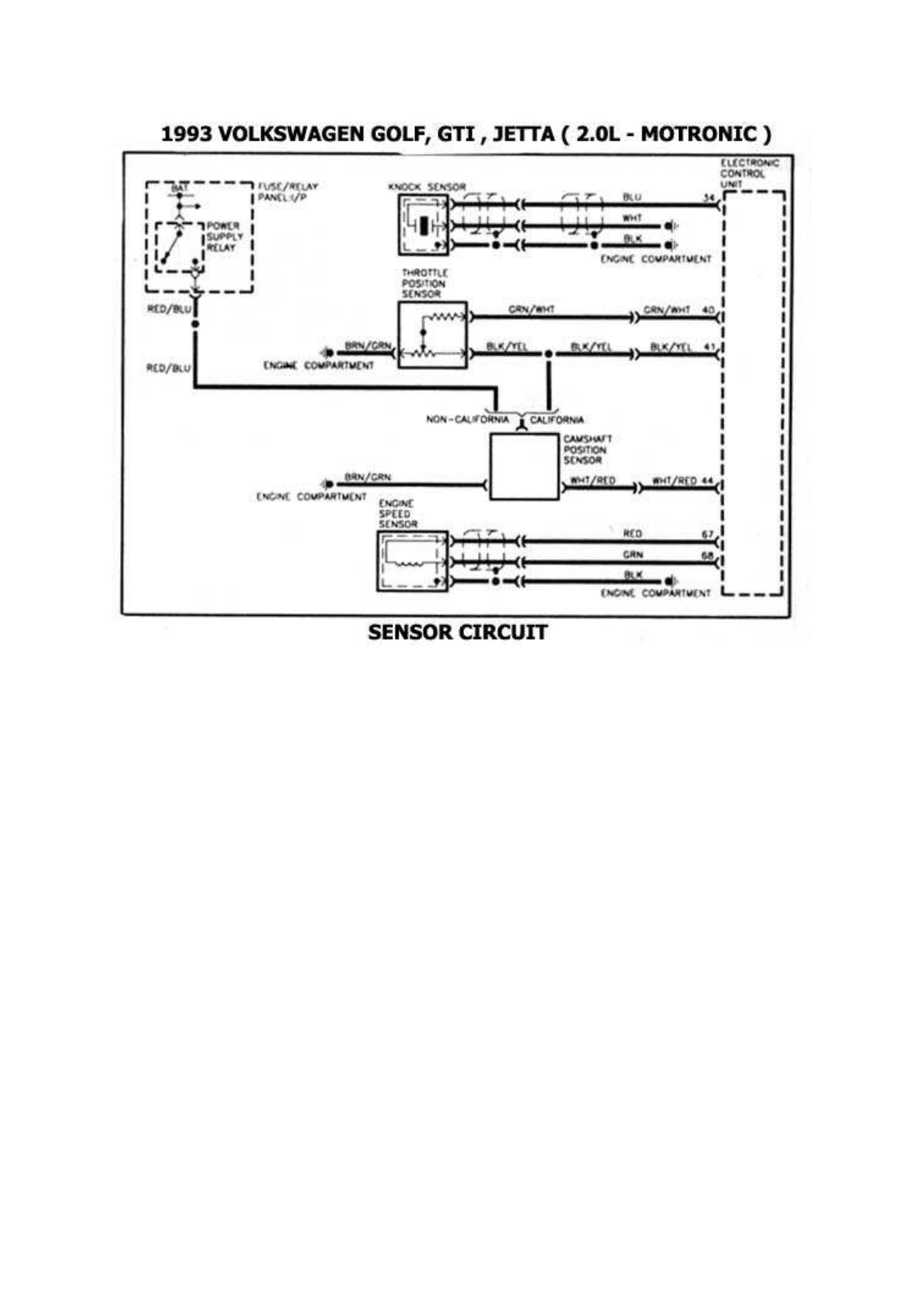 Volkswagen Cabriolet 26-34 Esqvw23a Diagram