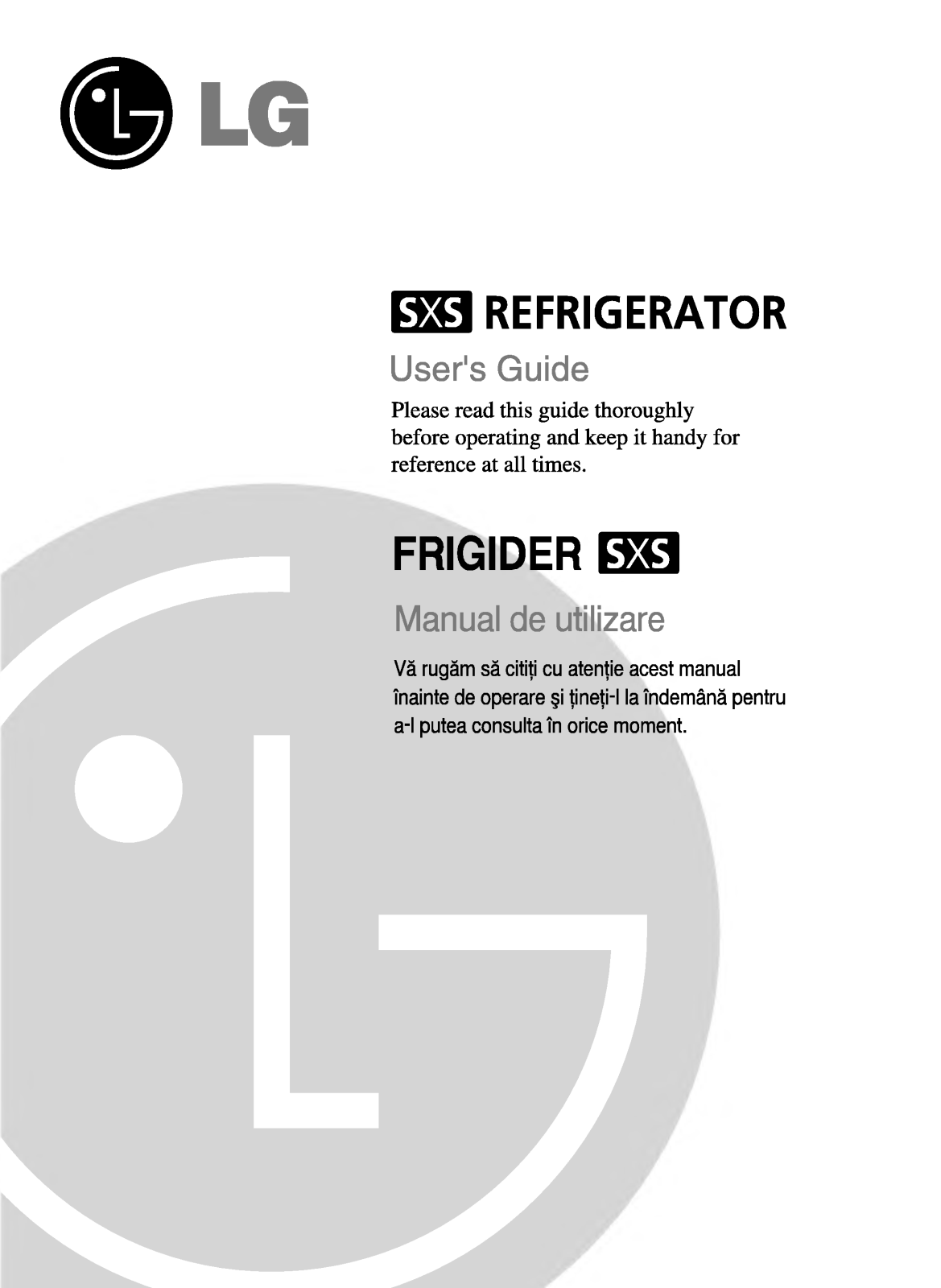 Lg GR-P257BTH User Manual