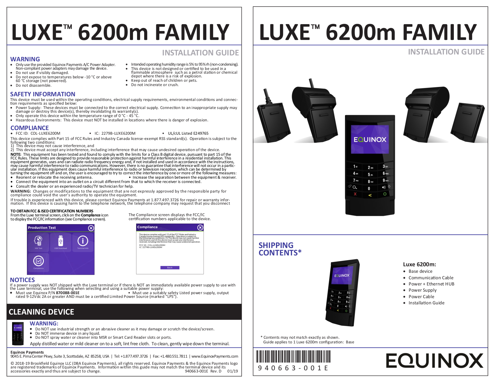 NBS Payment Solutions LUXE6200M User Manual