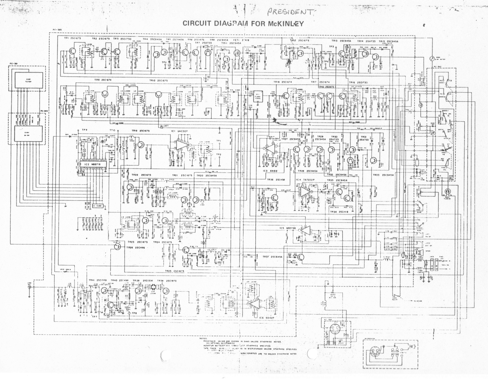 President Mckinley Schematic