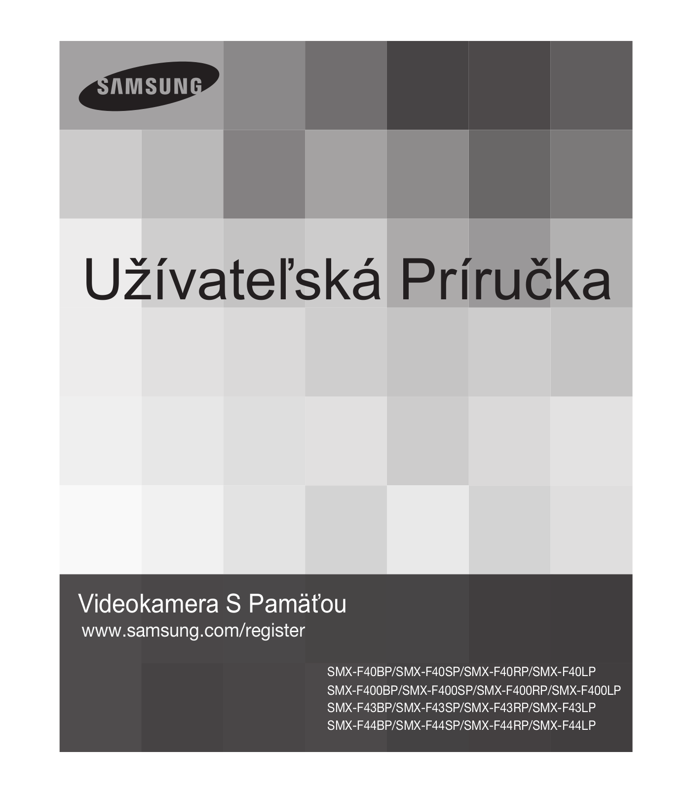 Samsung SMX-F44BP, SMX-F400BP, SMX-K45BP, SMX-F43SP, SMX-K44BP User Manual