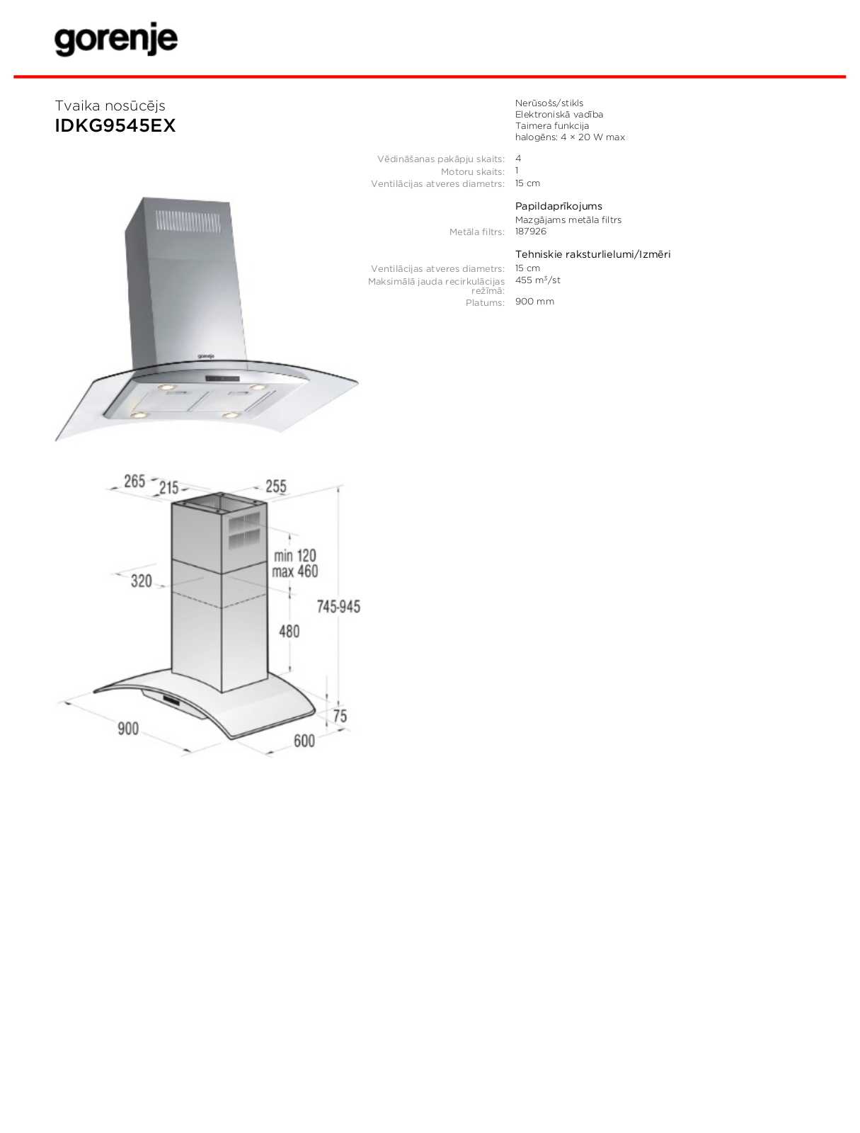 Gorenje IDKG9545EX BROCHURE