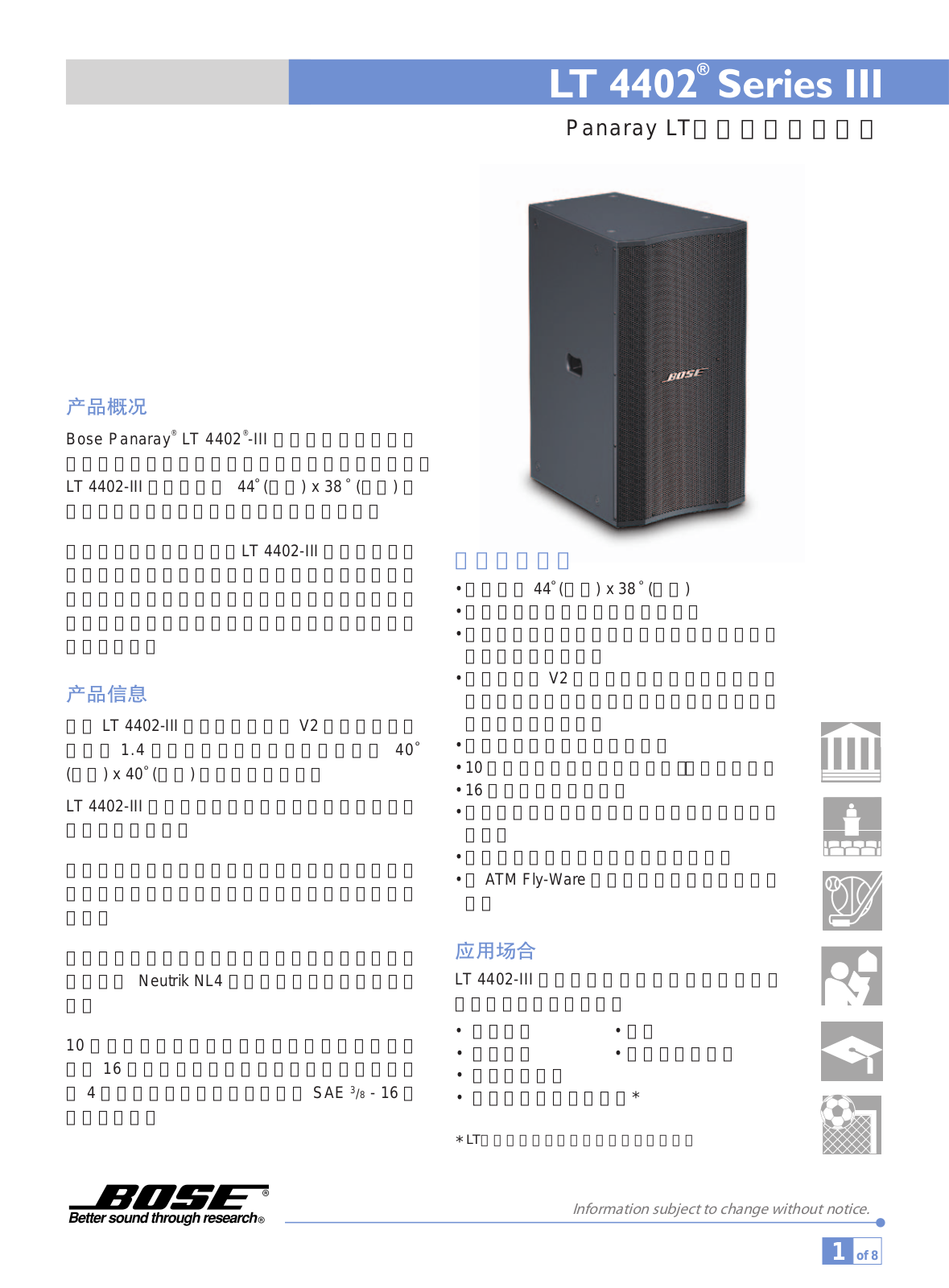 Bose LT4402III User Manual