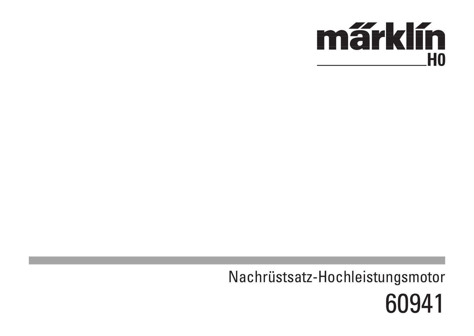 Märklin 60941 User manual - ManualMachine.com