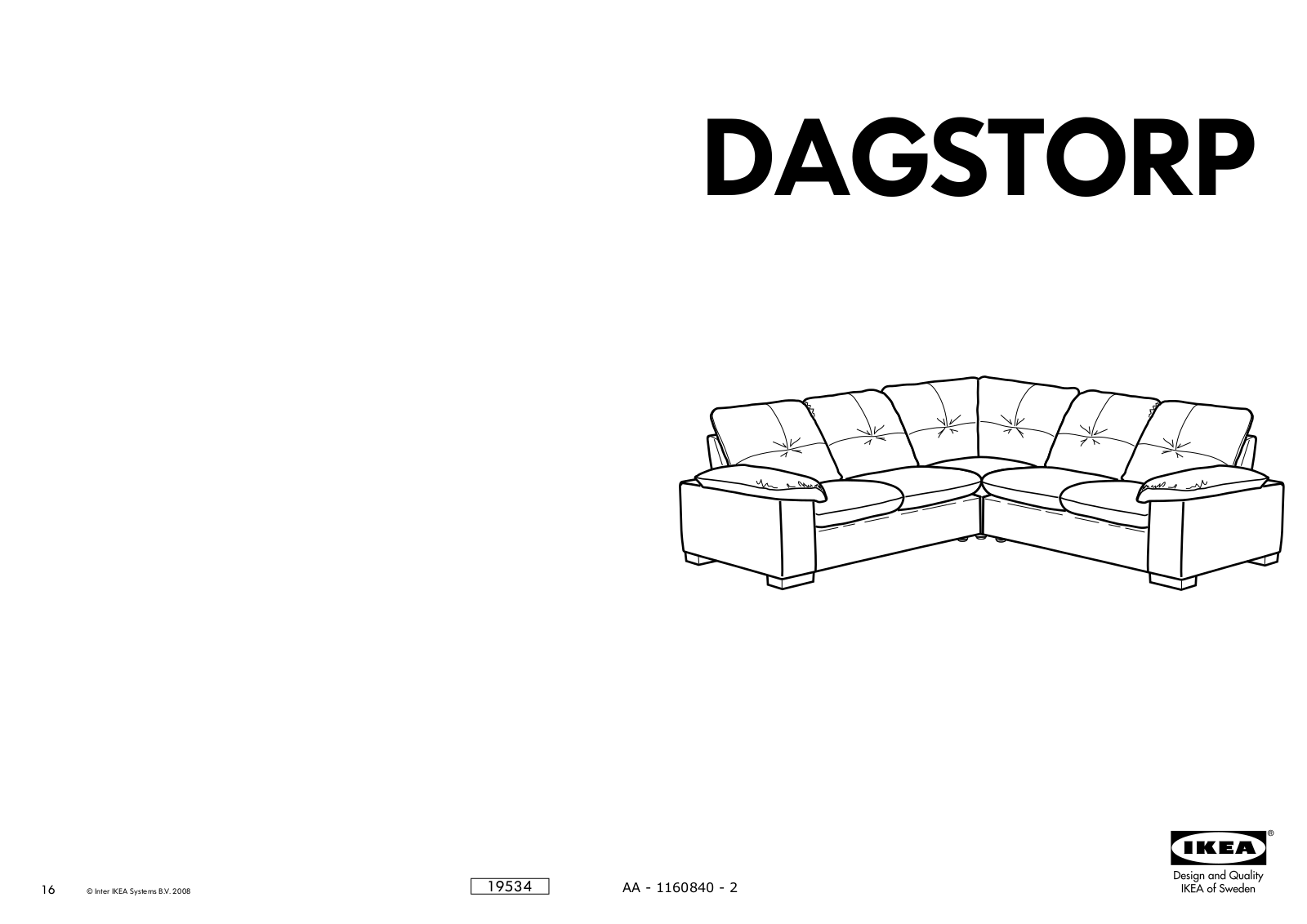 Ikea 20294539 Assembly instructions