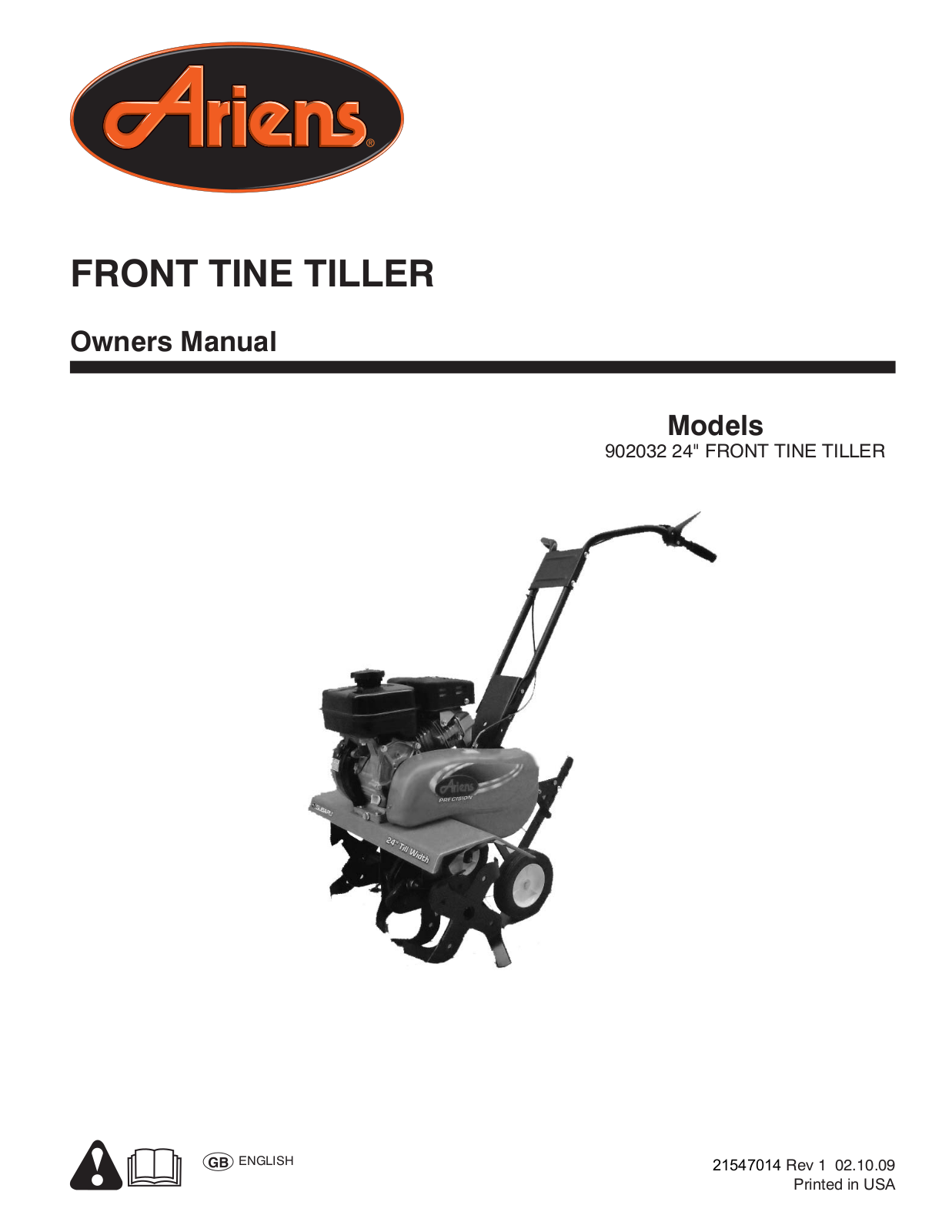 Ariens 902032, 96086000100, 90203200 User Manual