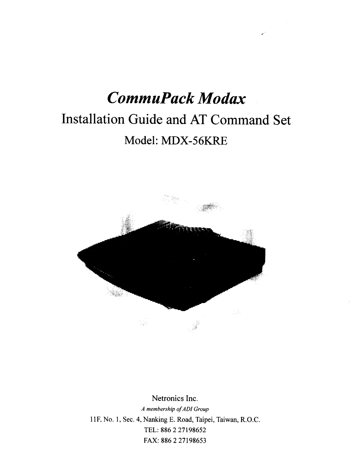 Netronics MDX 56KRE Users Manual - ManualMachine.com