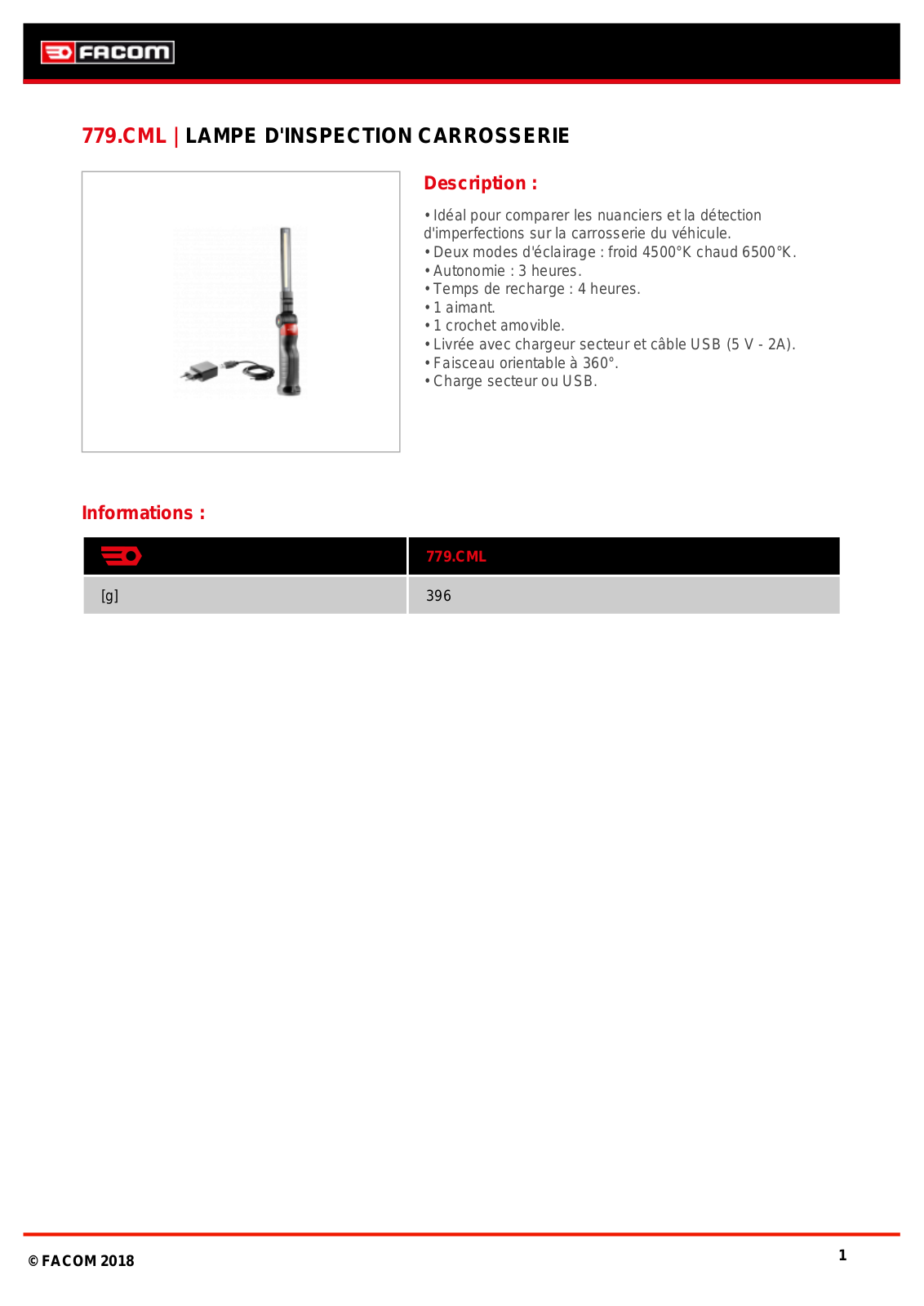 Facom 779.CMLPB Specification - ManualMachine.com
