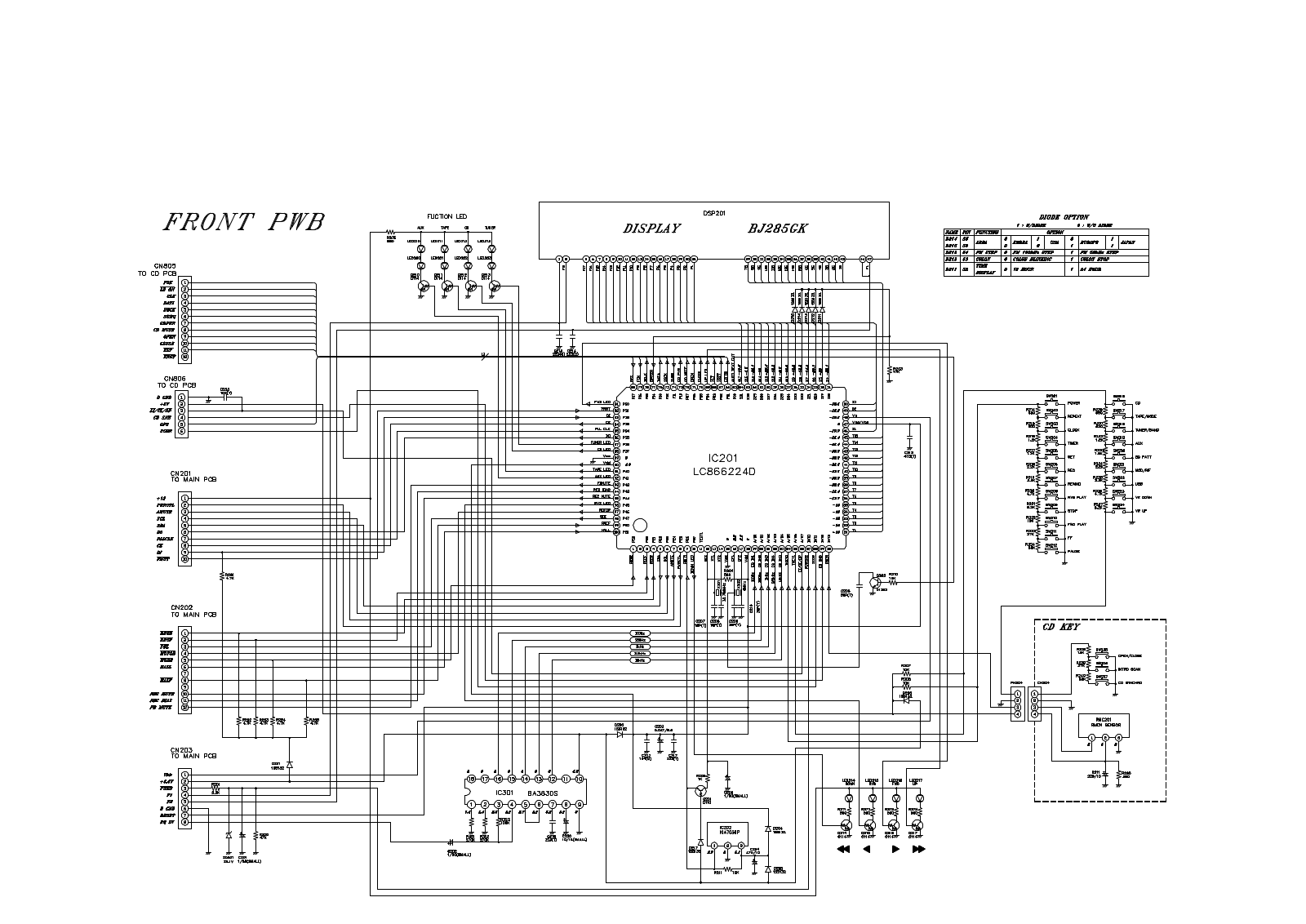 Goldstar ffh-215 Service Manual pwb