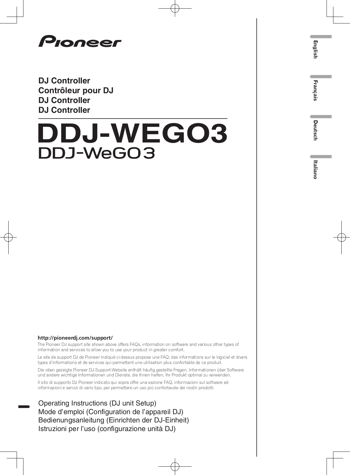 Pioneer DDJ-WeGO3 User manual