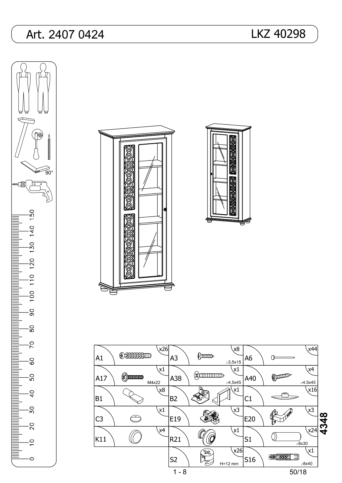 Home affaire Polaris Assembly instructions