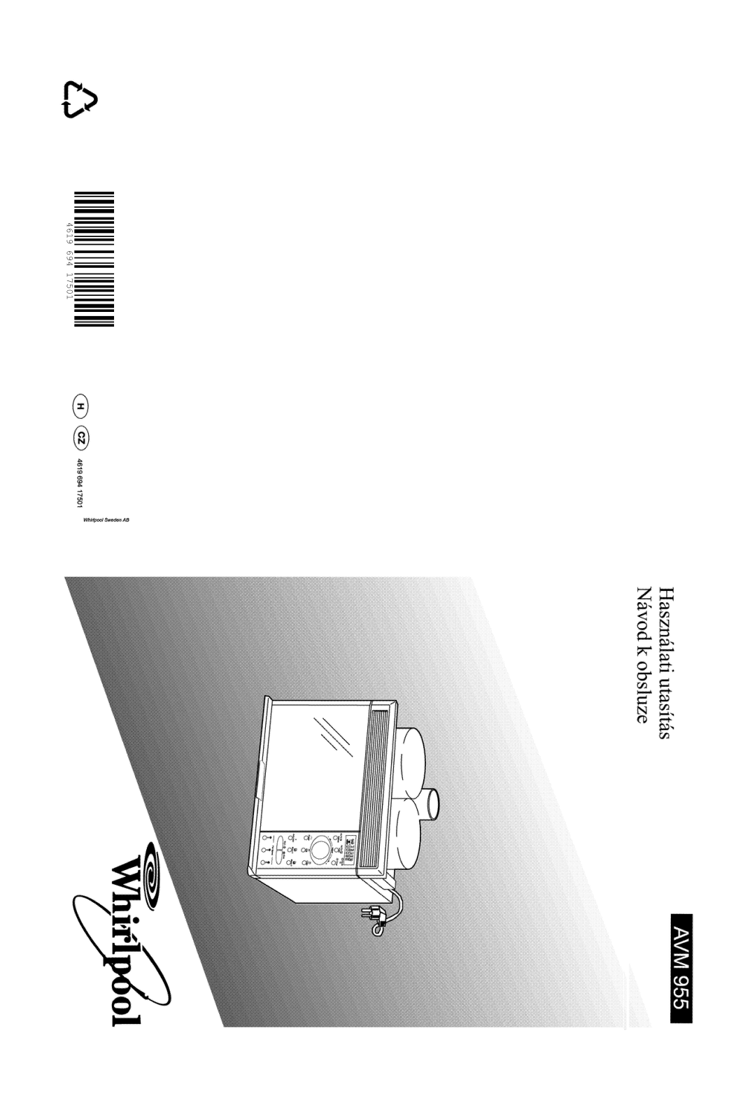 WHIRLPOOL AVM955 User Manual