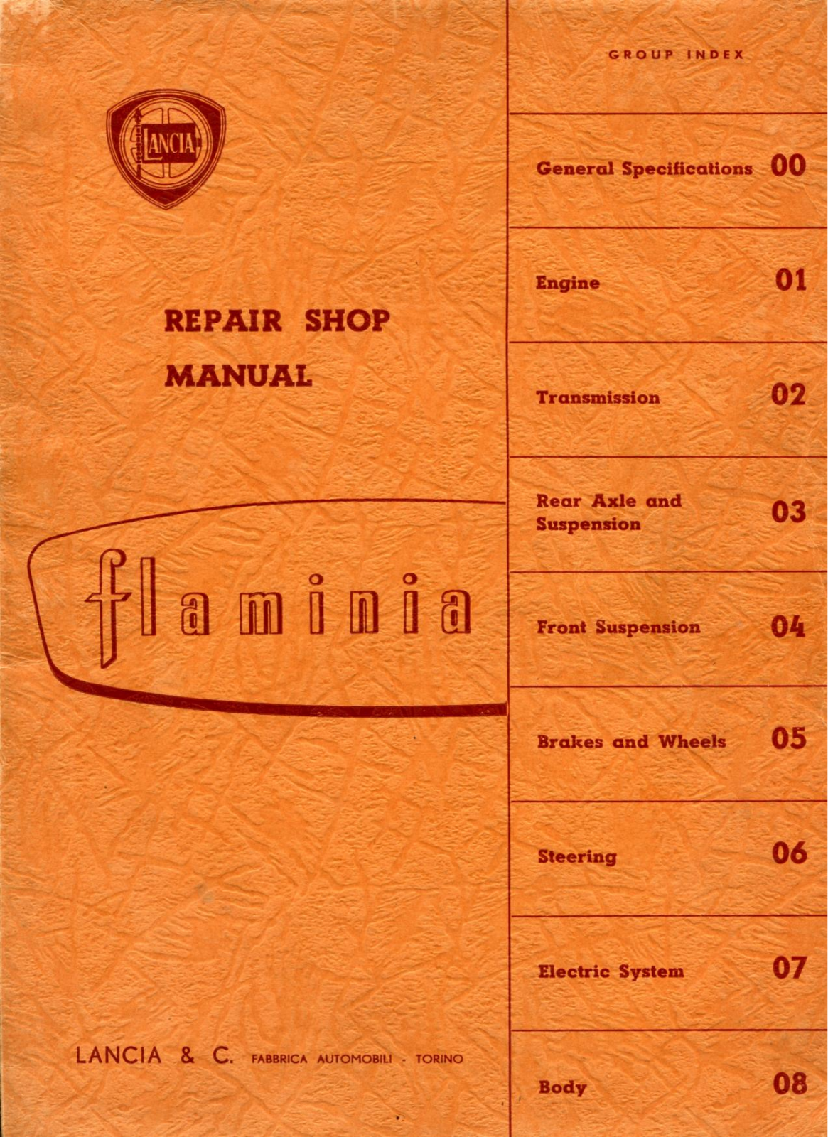 Lancia Flaminia User Manual