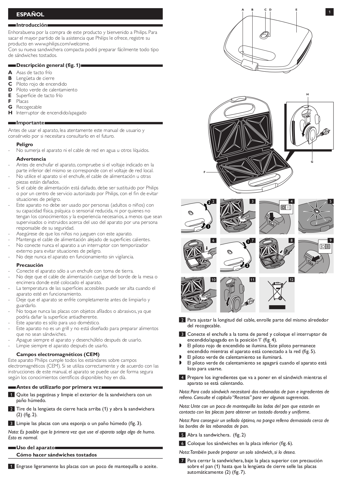 Philips HD2384/10, HD2383/22 User Manual