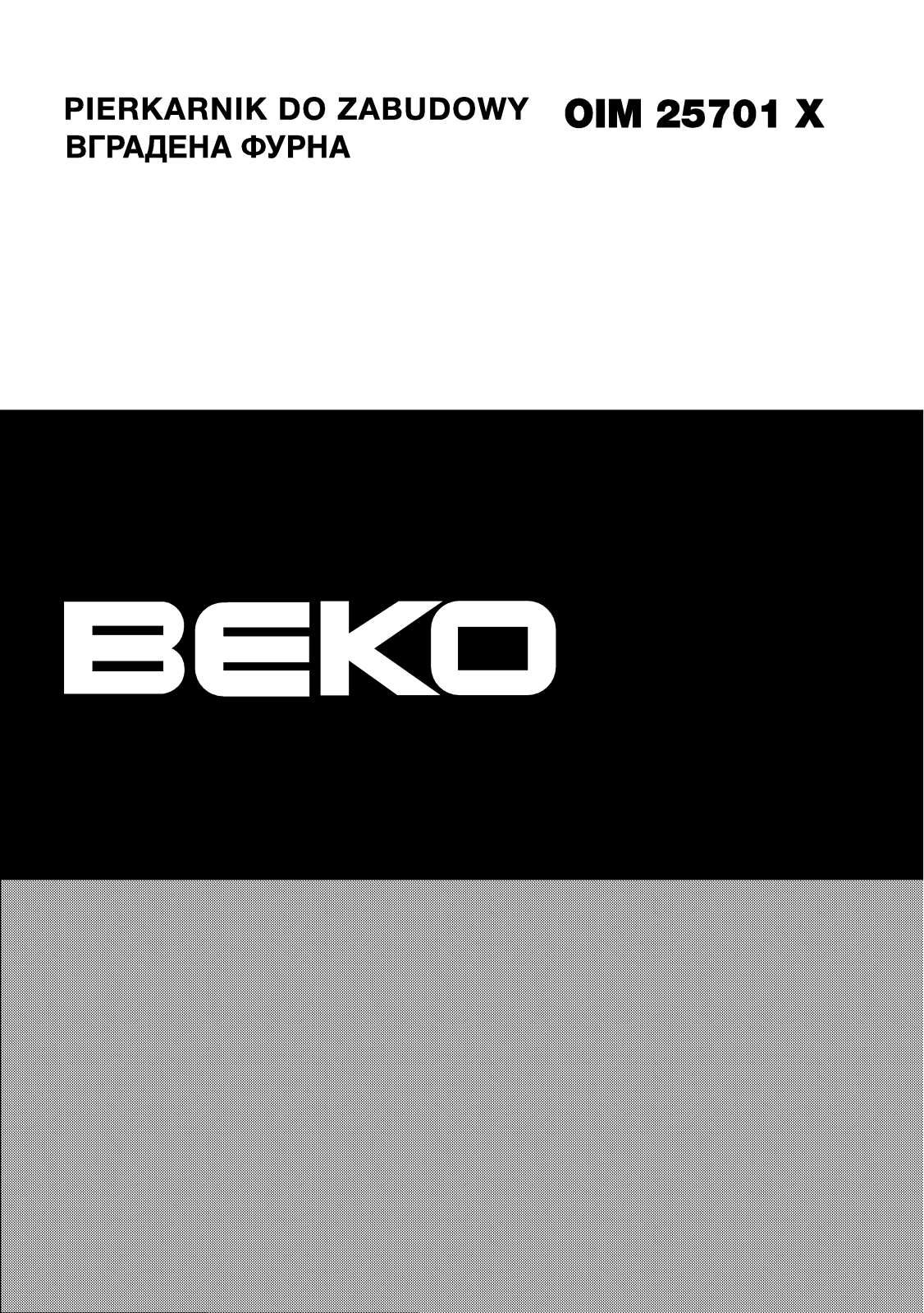 Beko OIM 25701 User Manual