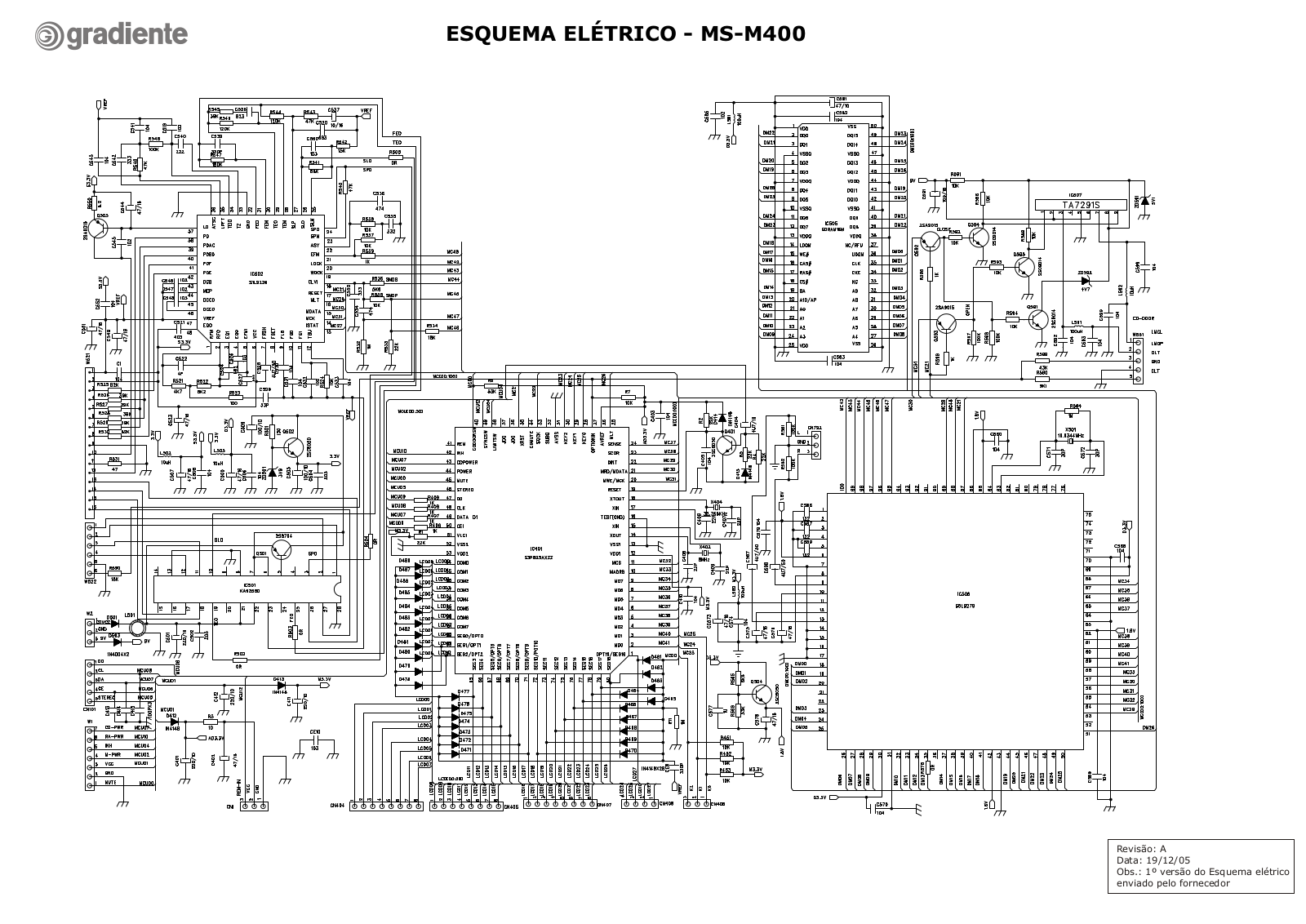 CCE MS-M400 Schematic