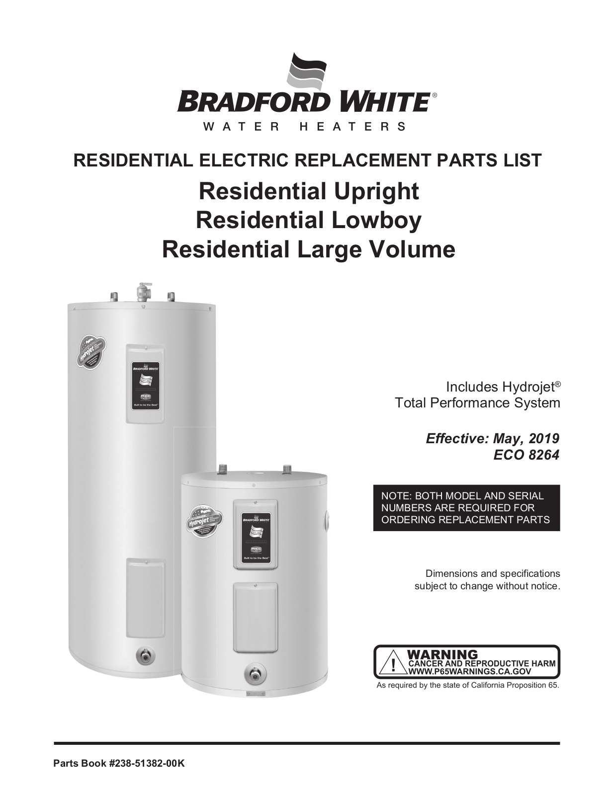 Bradford White RE240S, RE250S, RE330S, RE340S, RE350S Service manual