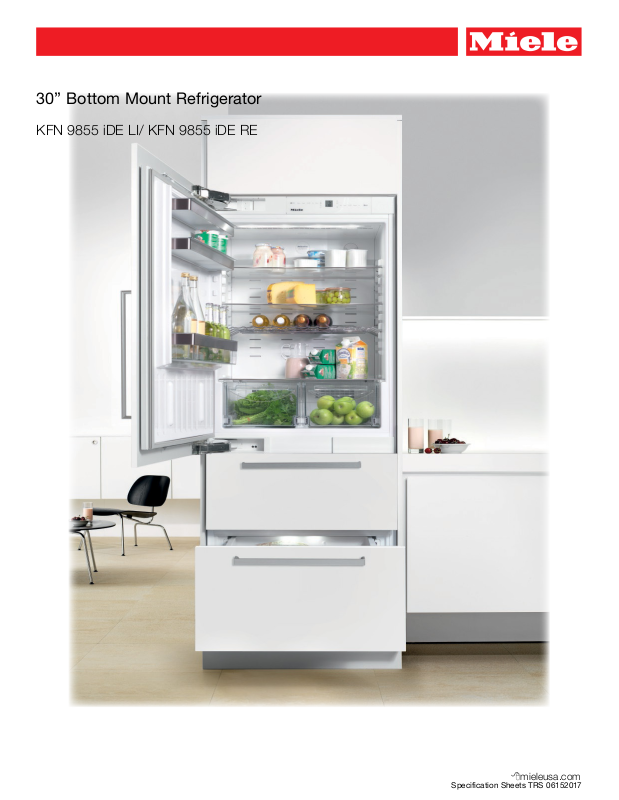 Miele KFN9855IDERH Specs