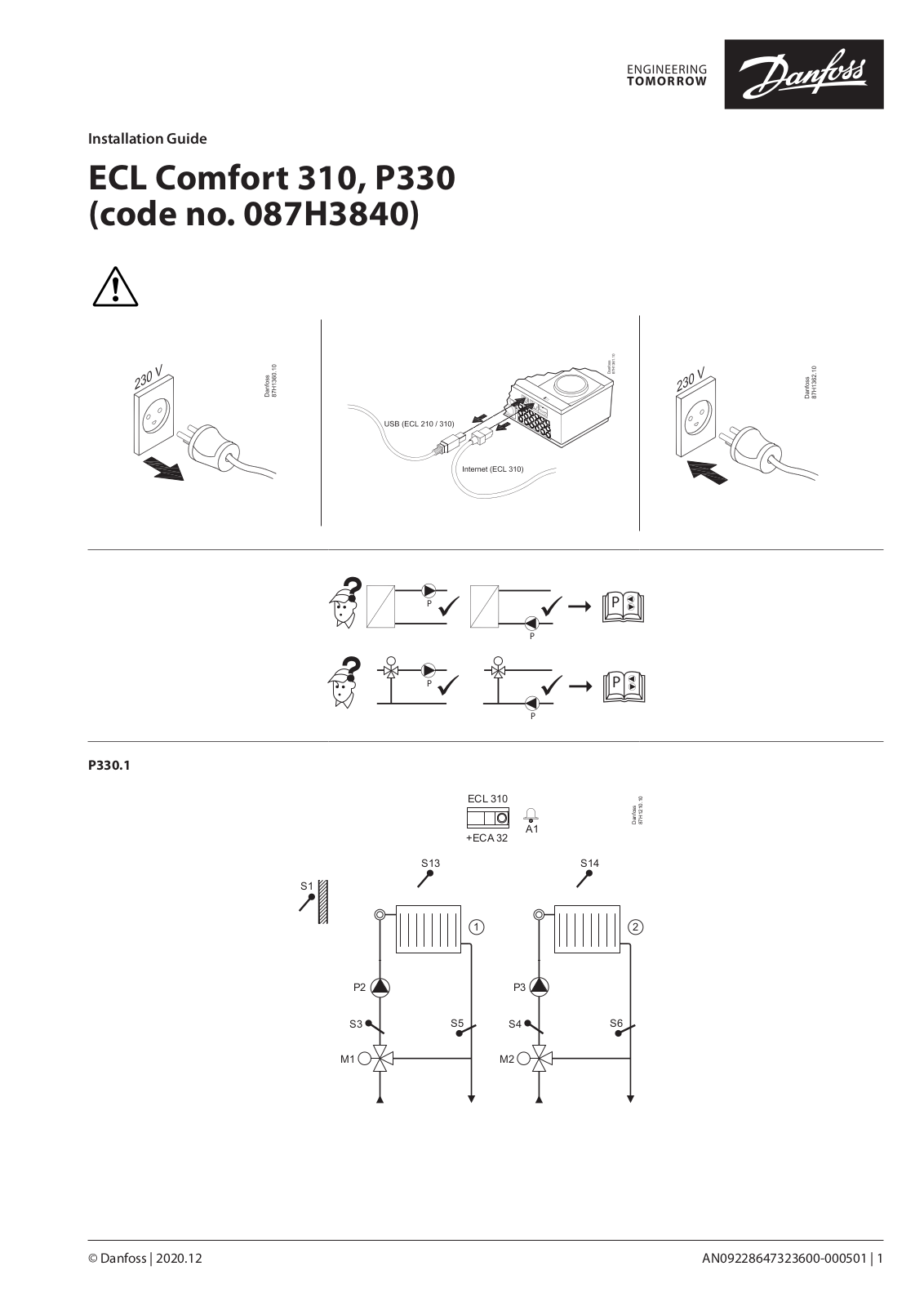 Danfoss P330 Installation guide