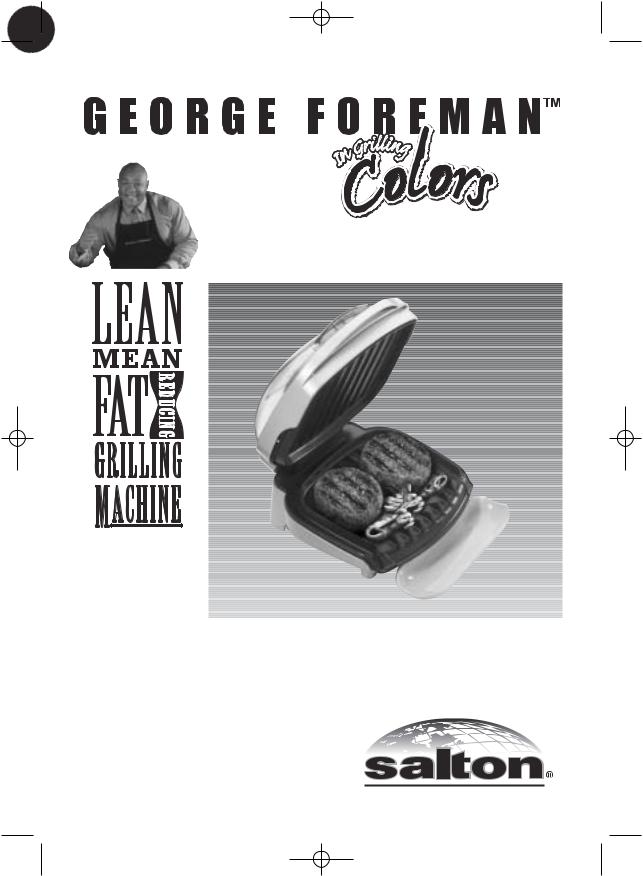 George Foreman BABY GEORGE GRILLING MACHINE MODEL 10198 User Manual