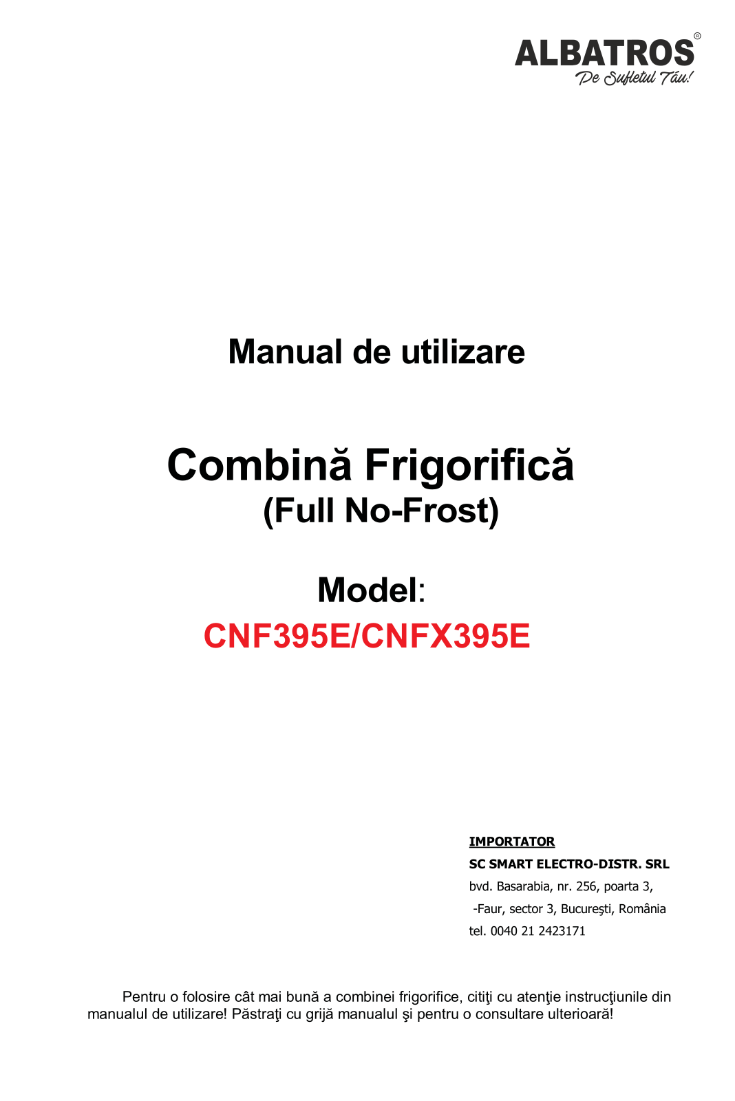 Albatros CNFX395E User guide - ManualMachine.com