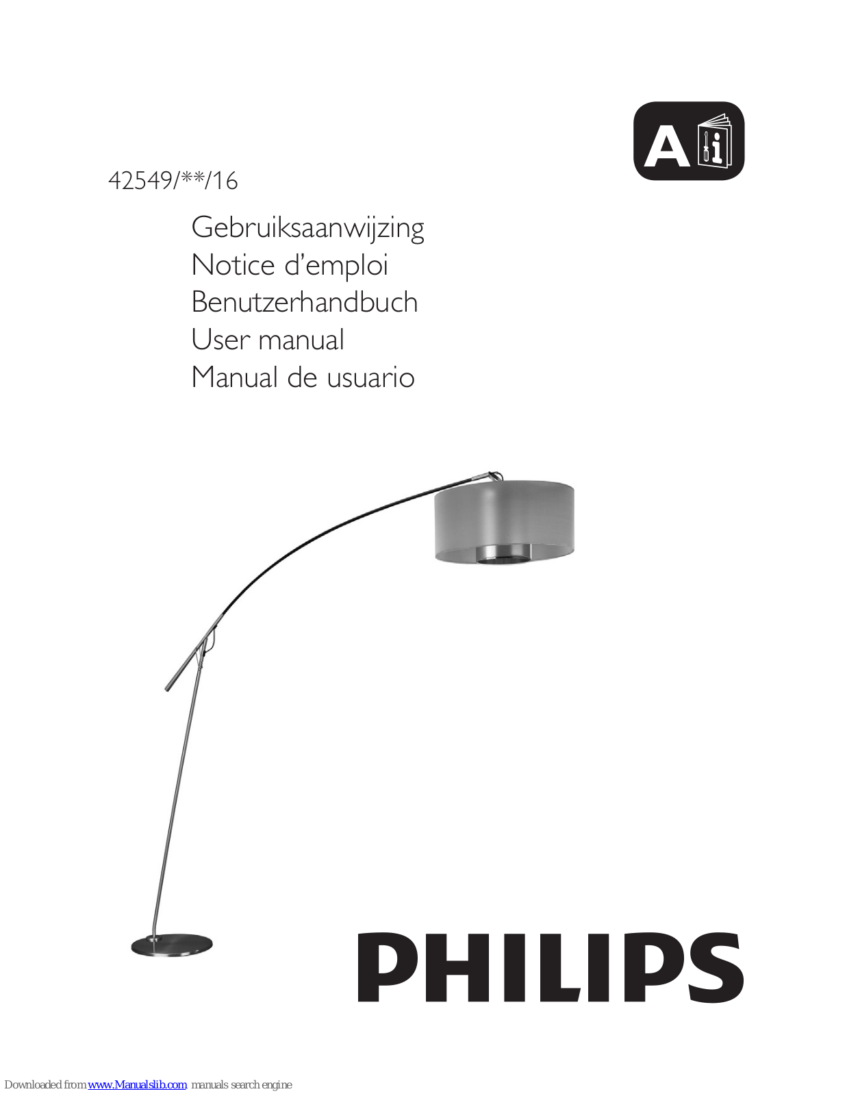 Philips 42549/**/16 User Manual