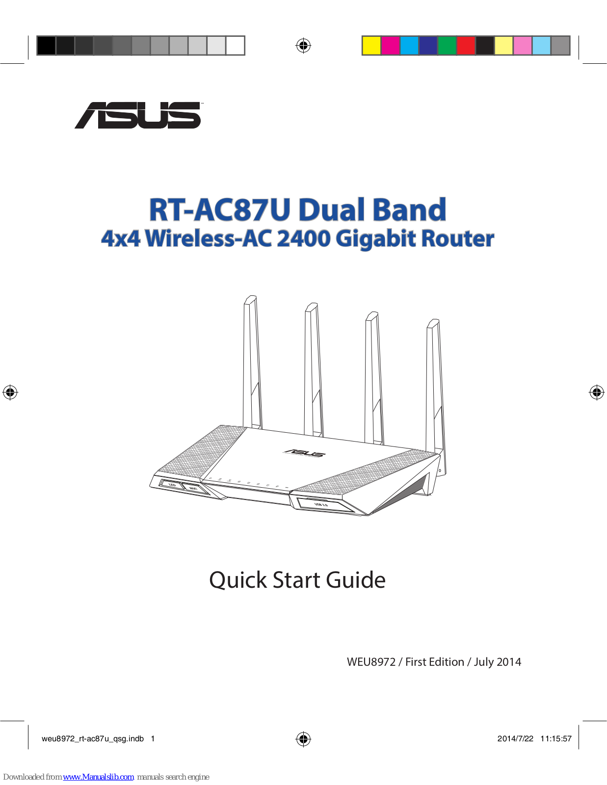 Asus RT-AC87U Quick Start Manuals
