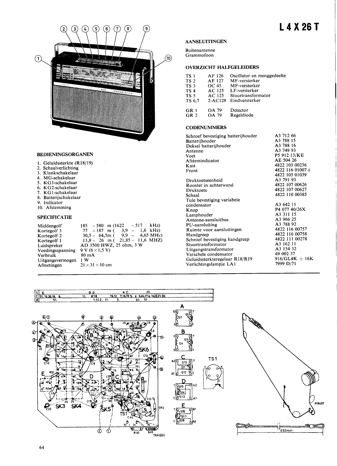 Philips L4X26T Schematic