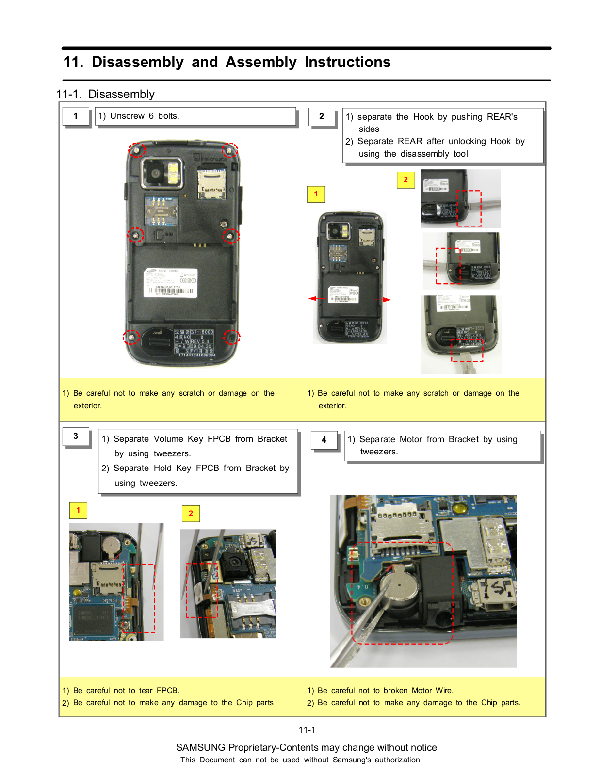 Samsung SGH-I8000 Disassembly & Reassembly