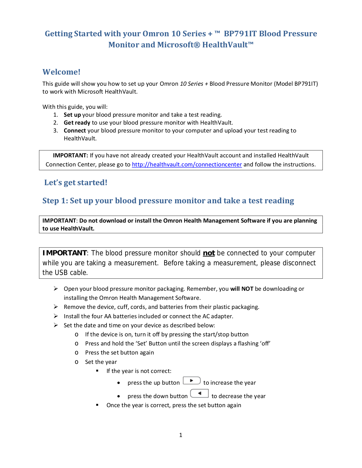 Omron BP791IT User Manual