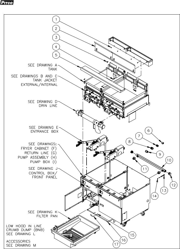 Pitco LJFBG24 Parts Manual