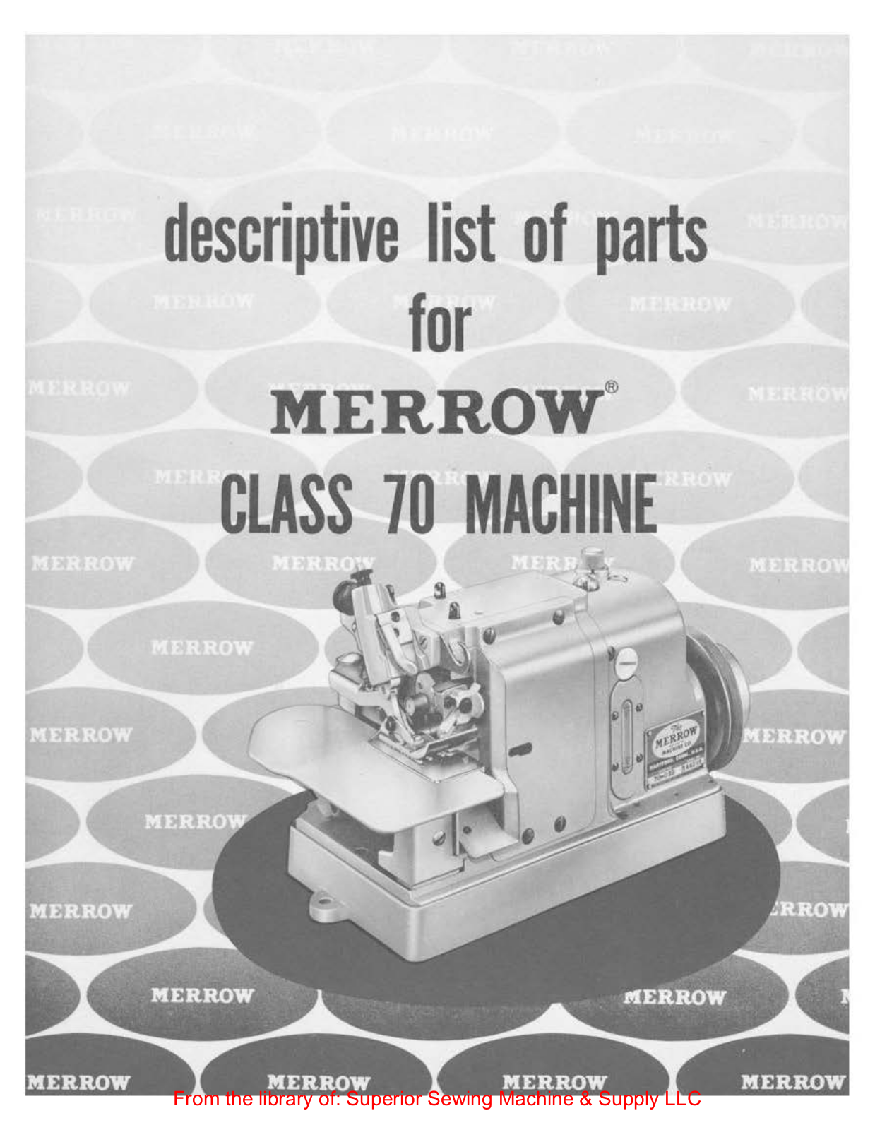 Merrow 70 User Manual - ManualMachine.com