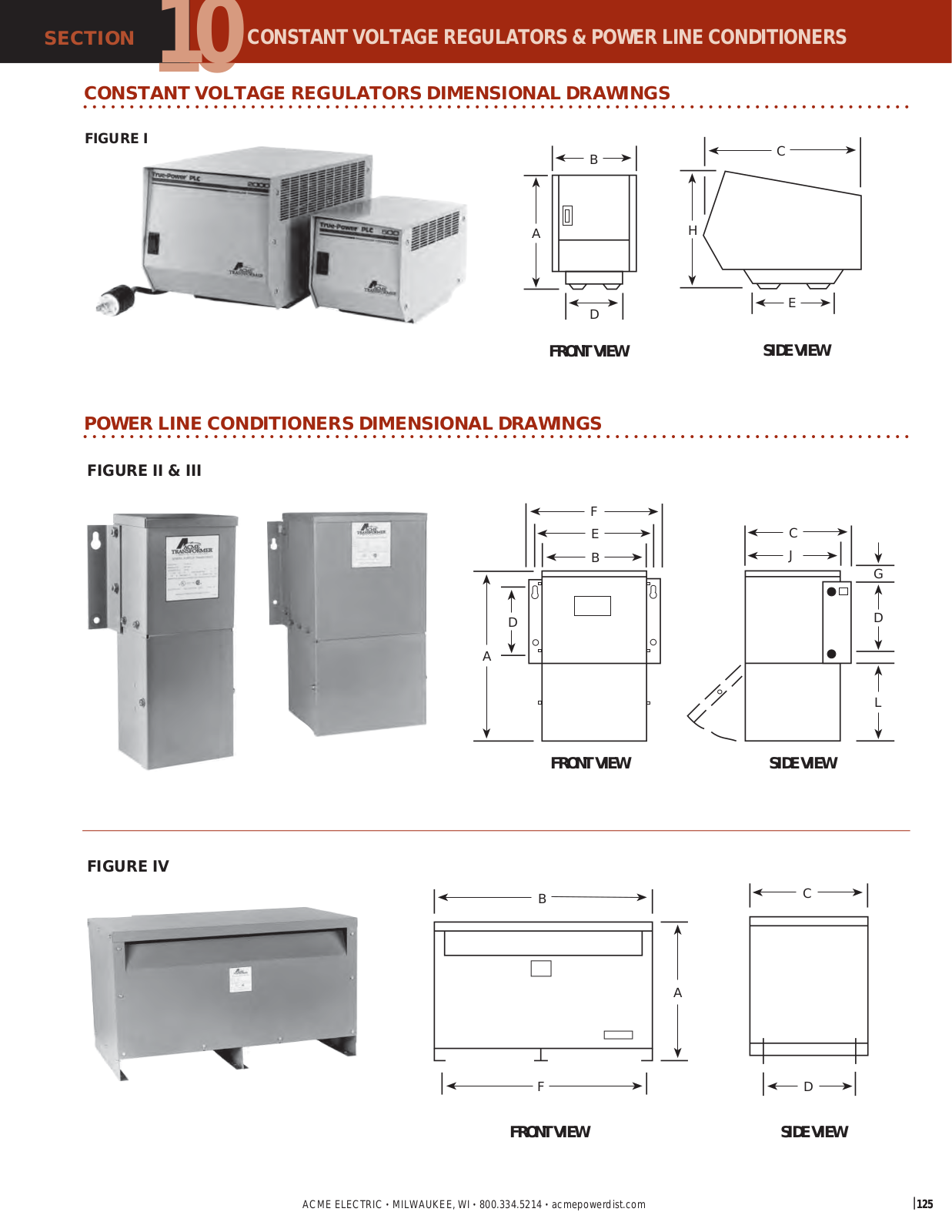 Acme Electric PLC-85000 Dimensional Sheet