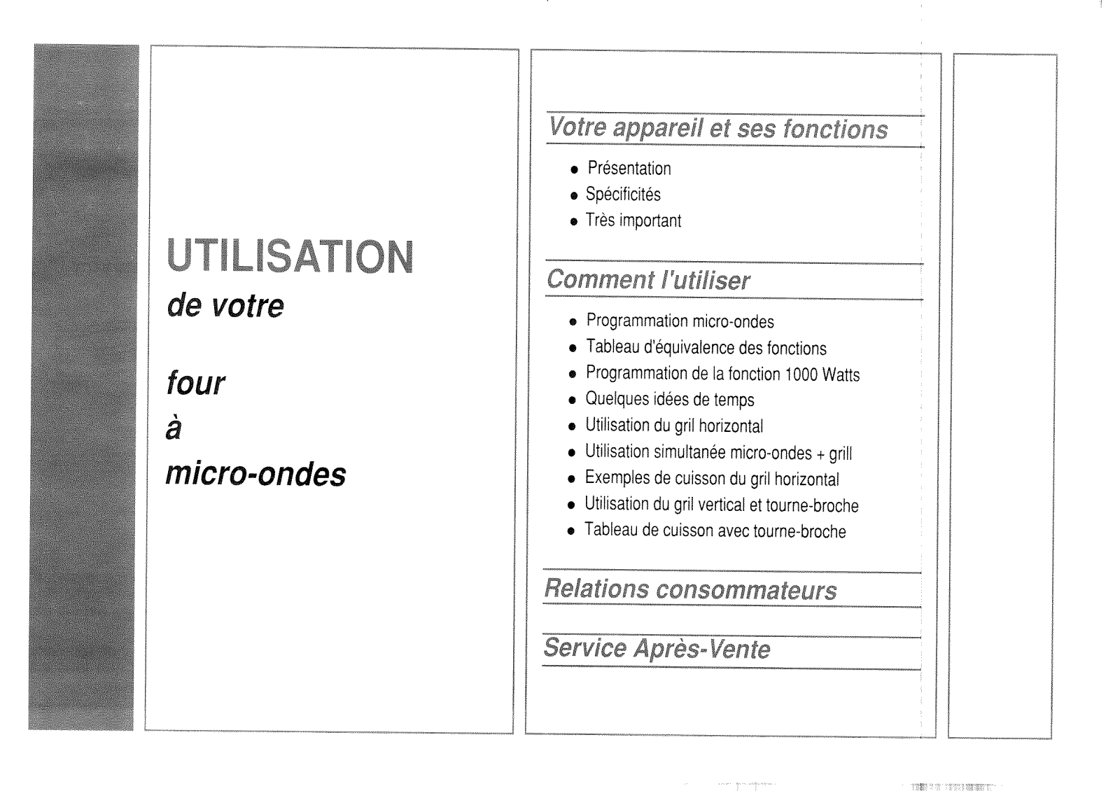 BRANDT M21GTB User Manual