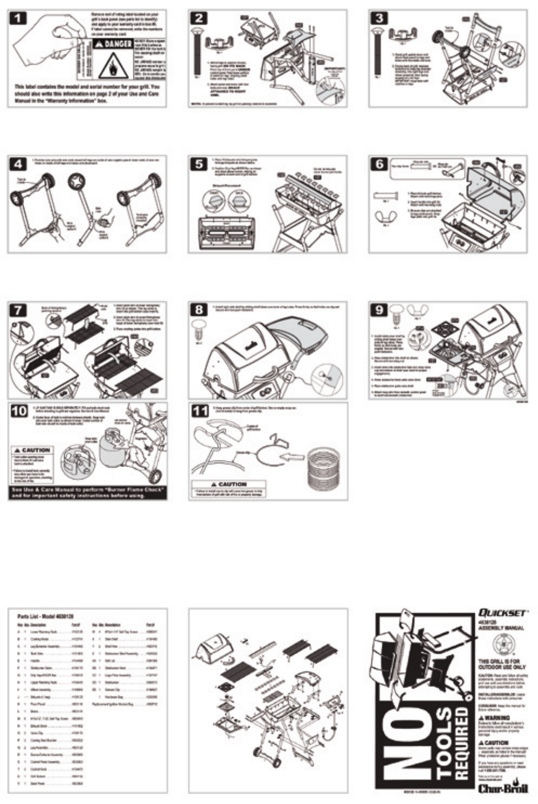 Charbroil 4638128 Owner's Manual