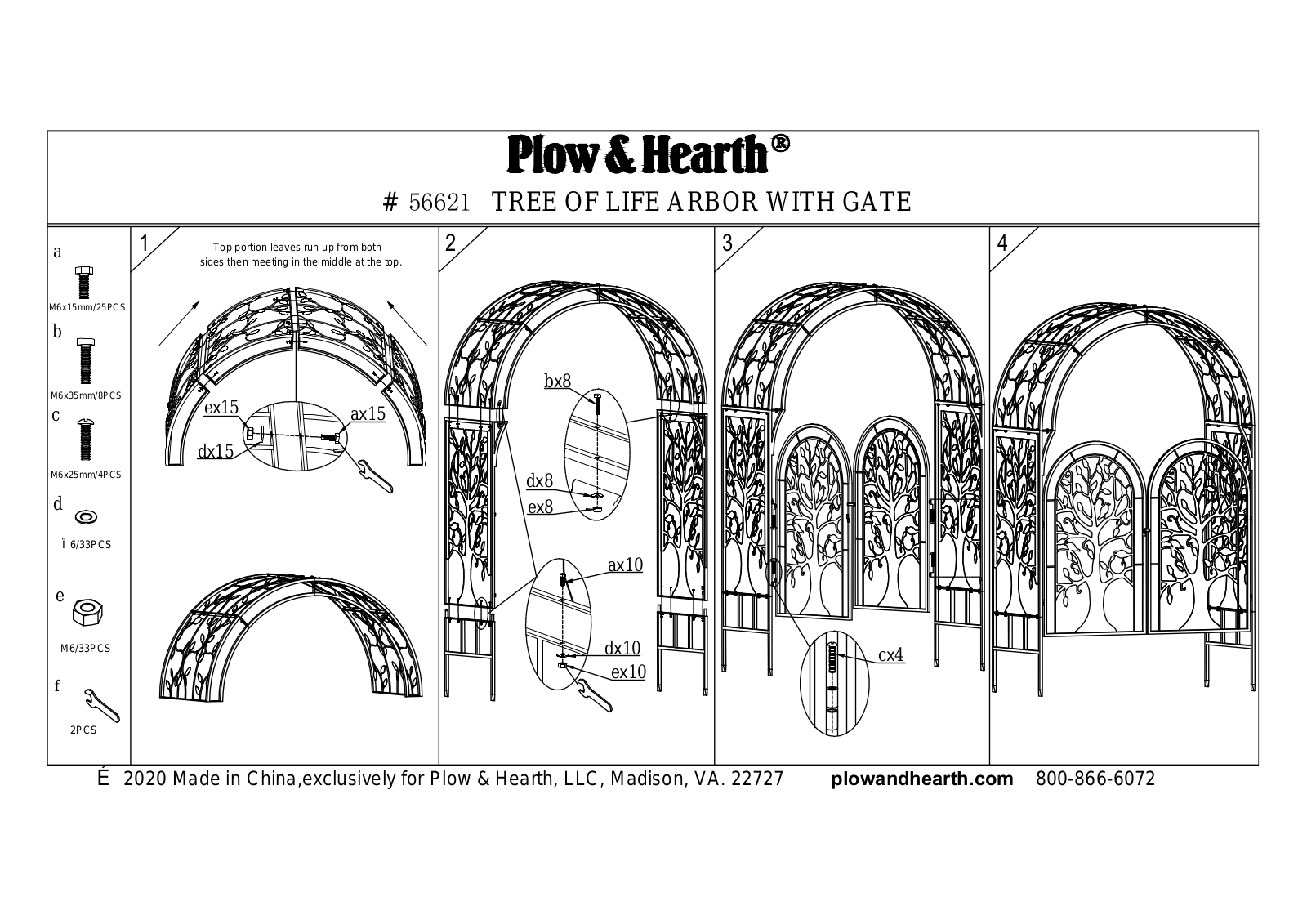 Plow & Hearth OCGB2674 Installation & Assembly - ManualMachine.com