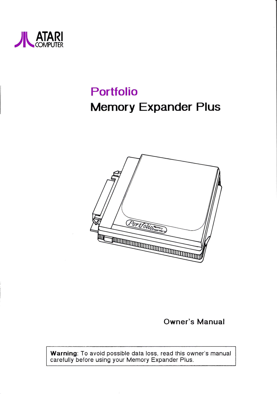 Atari Portfolio User Manual - ManualMachine.com