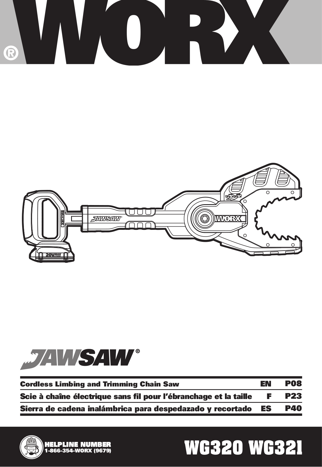 WORX Tools WG320, WG321 User Manual