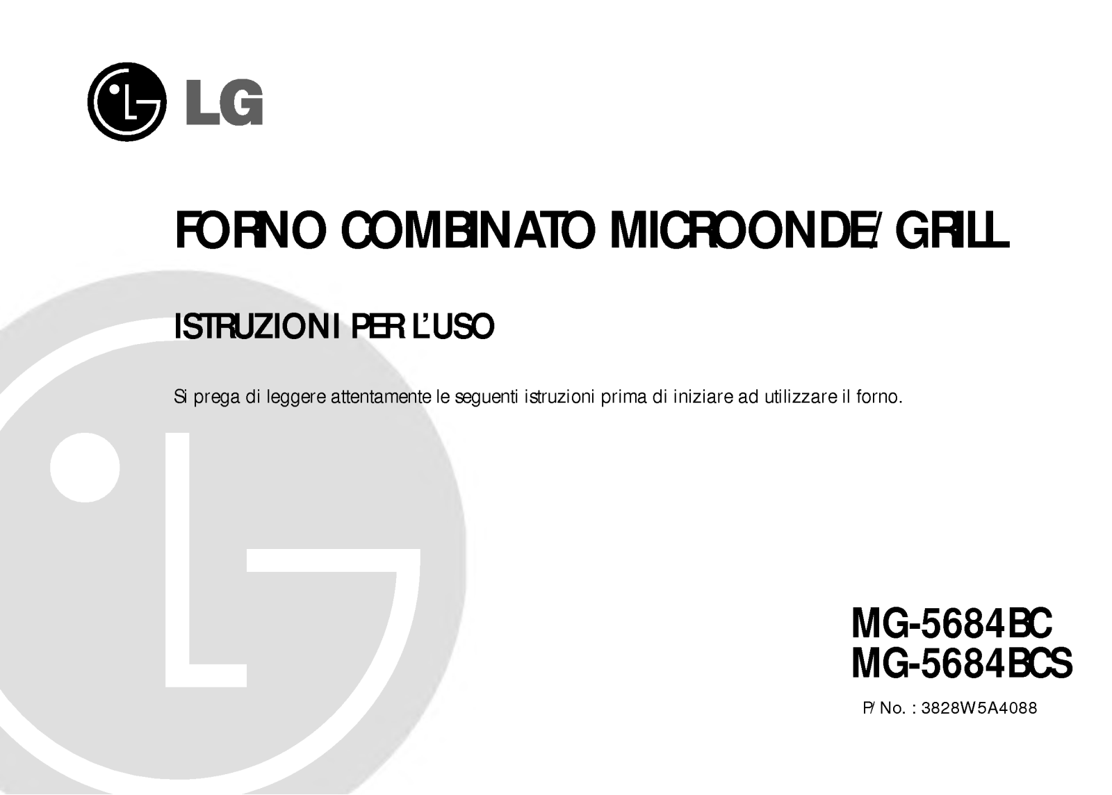 Lg MG-5684BC User Manual