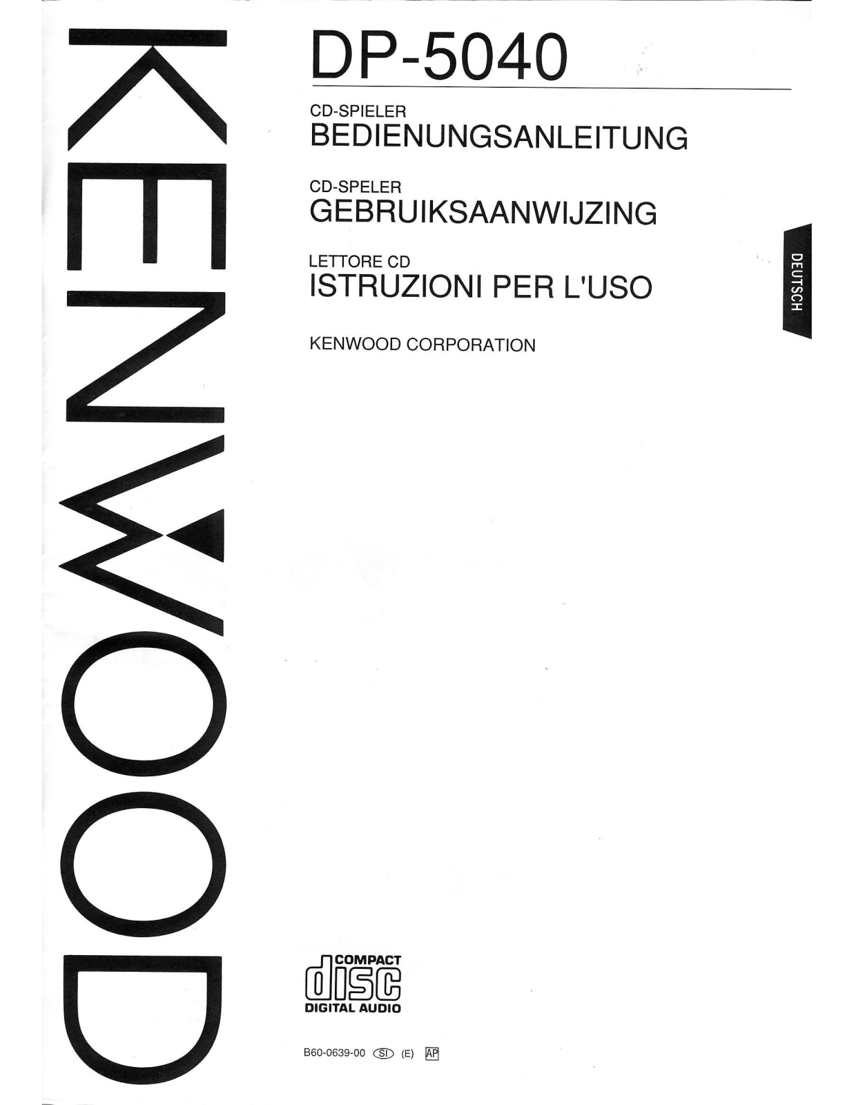 Kenwood DP-5040 User guide - ManualMachine.com