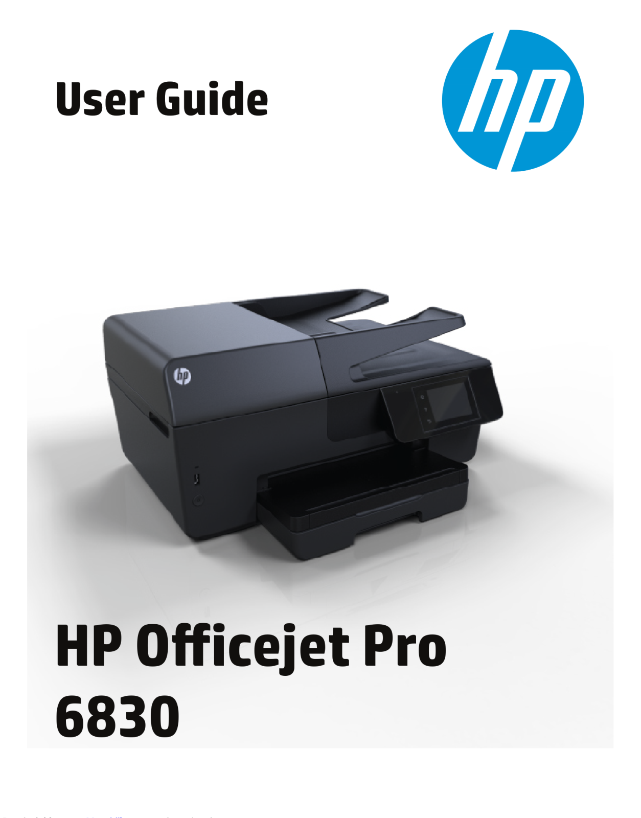 HP Officejet Pro 6830 User Manual