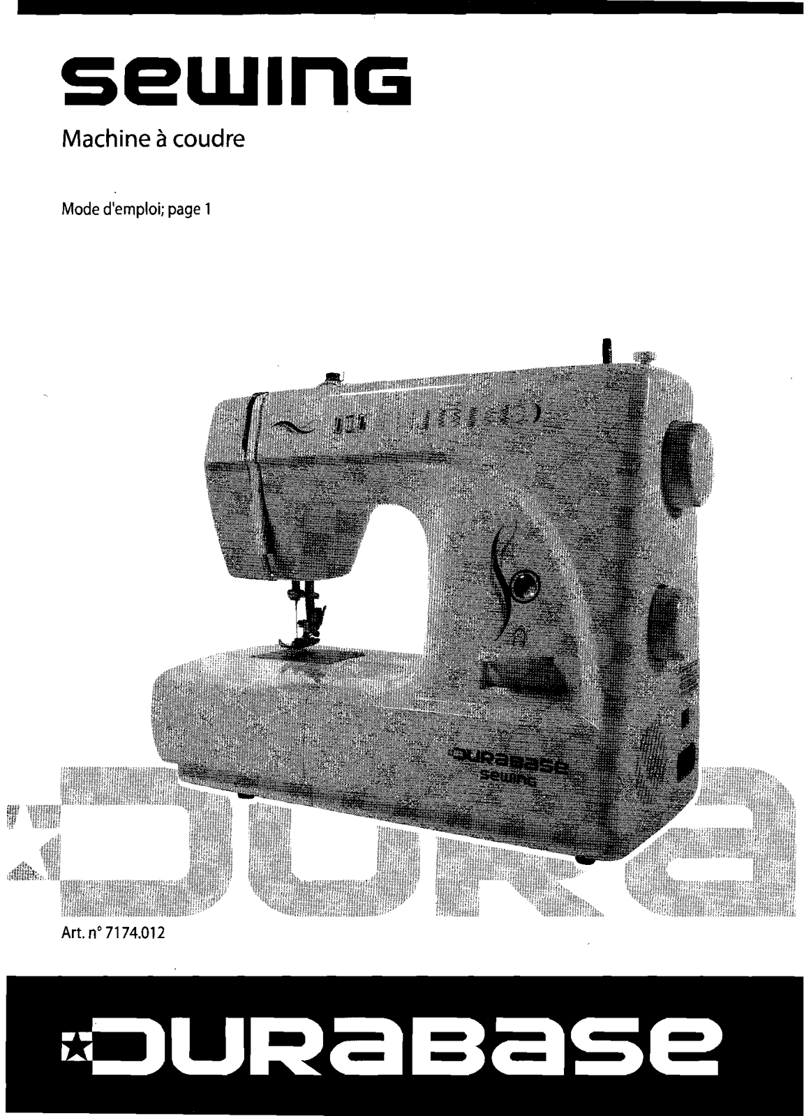 DURABASE SEWING User Manual - ManualMachine.com
