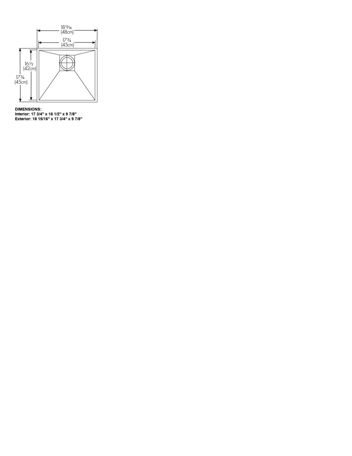 Franke FKX1456 Dimensions - ManualMachine.com