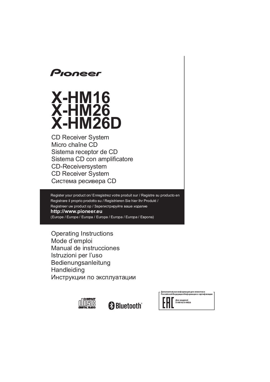 Pioneer X-HM16 User Manual