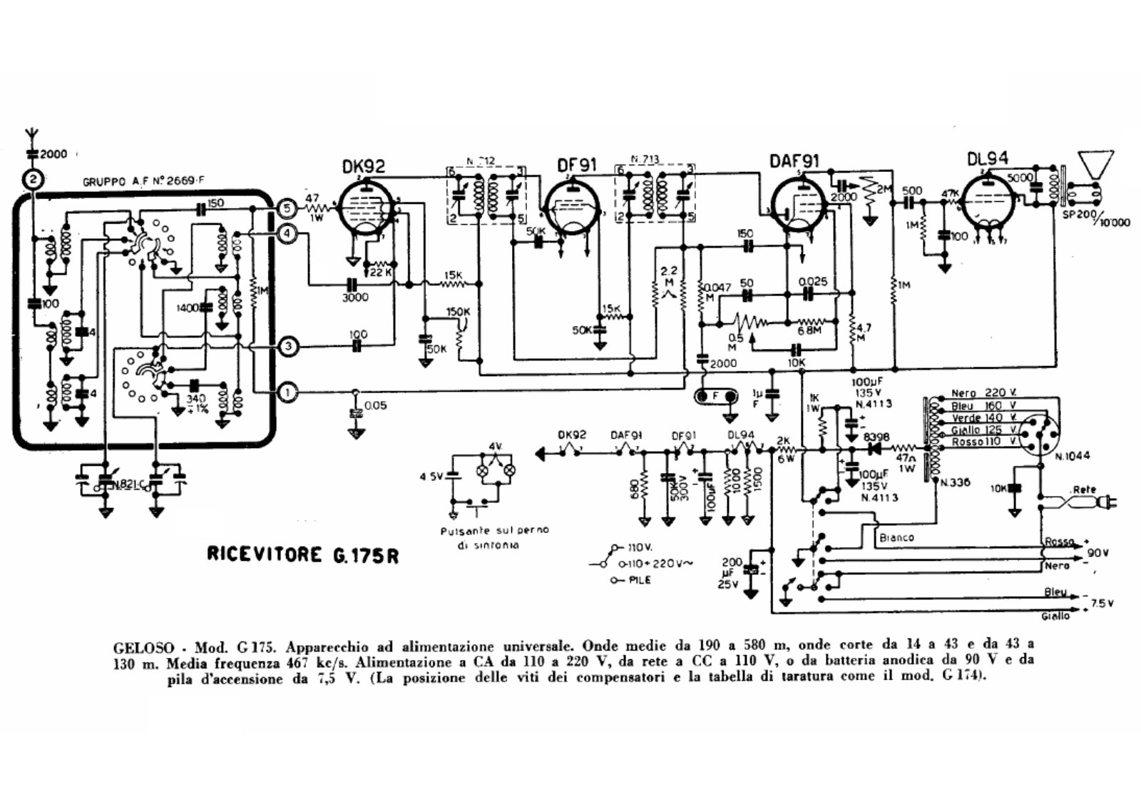 Geloso g175r schematic