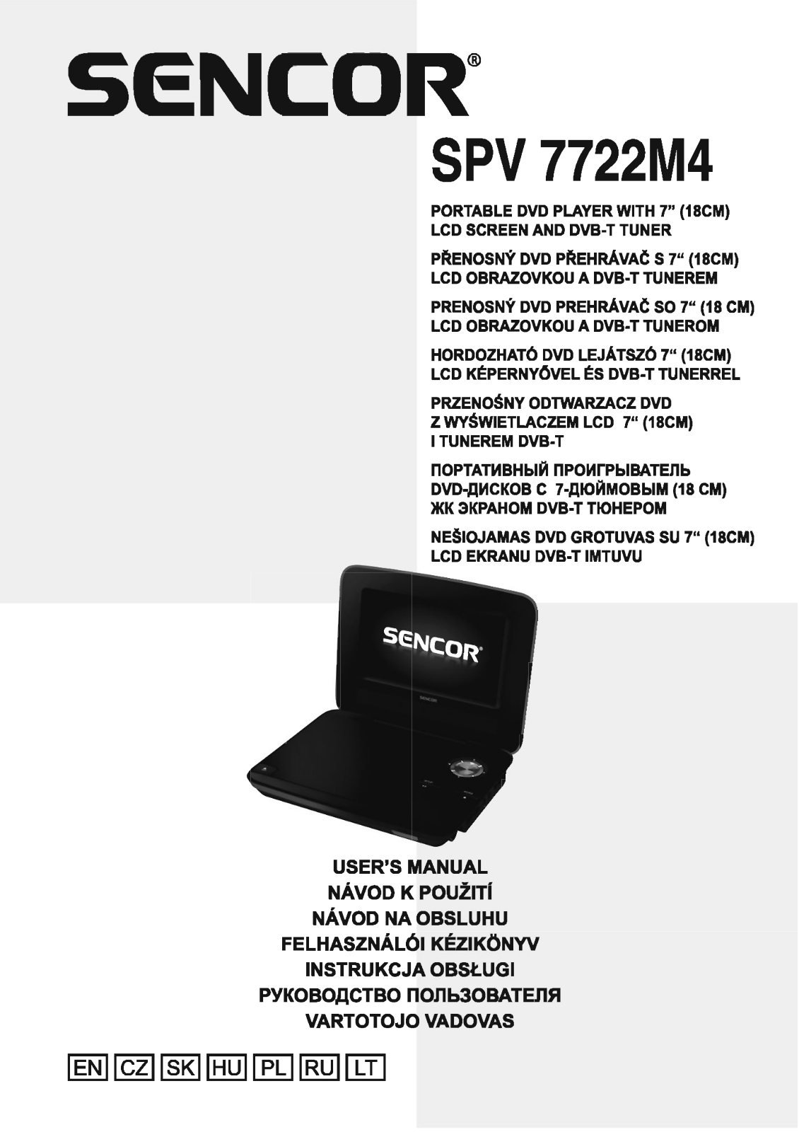 Sencor SPV 7722M4 User Manual